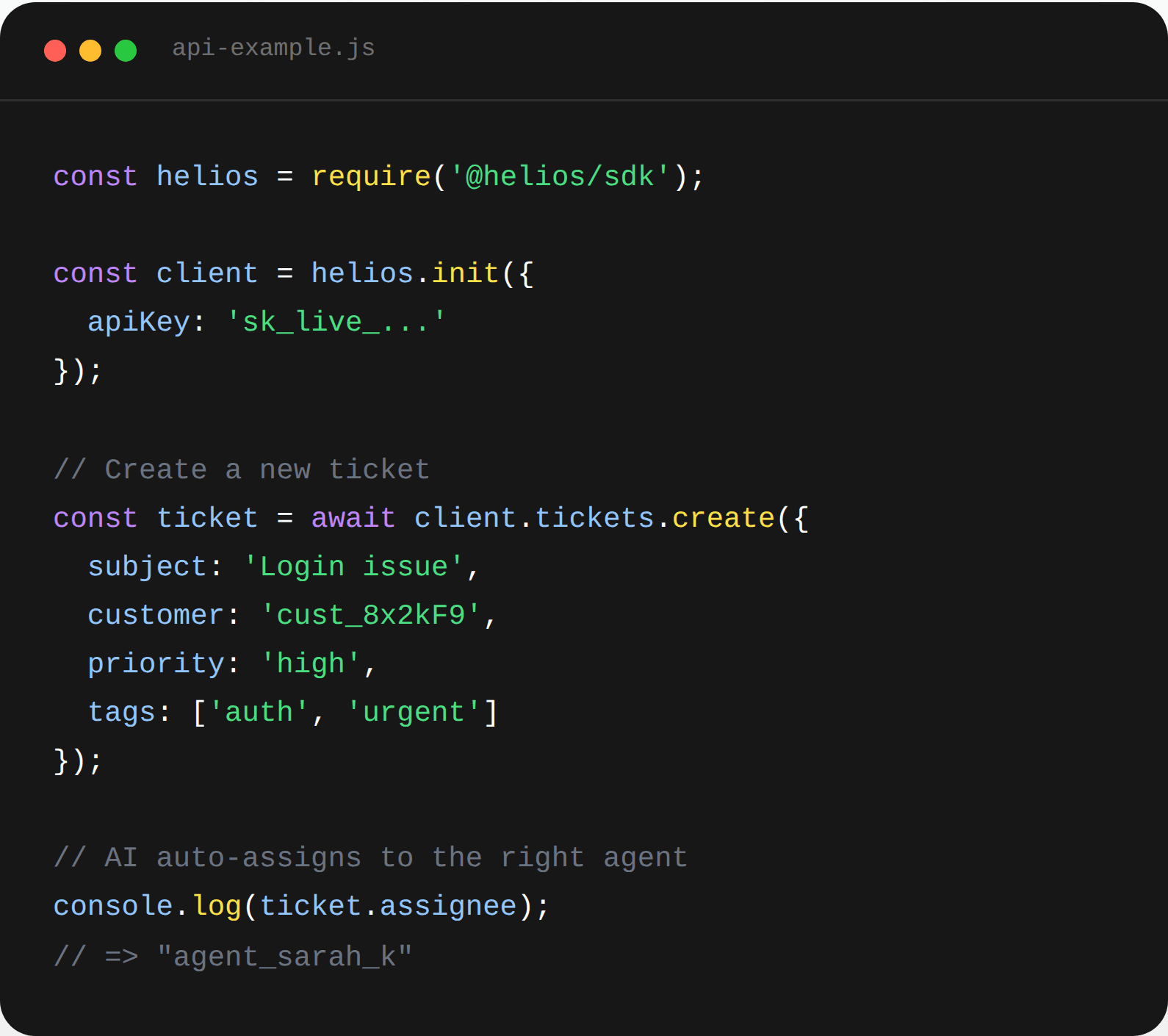 code editor mock